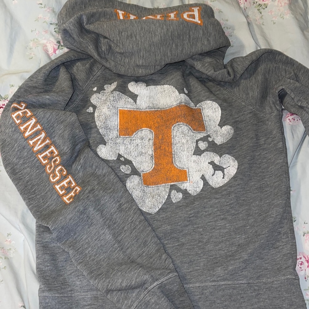 Victoria’s Secret pink vintage zip up Tennessee sweater and shirt both large